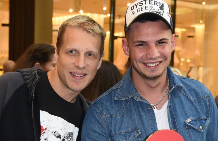 ... in seiner Bildschirmkontrolle verriet Oli Pocher: