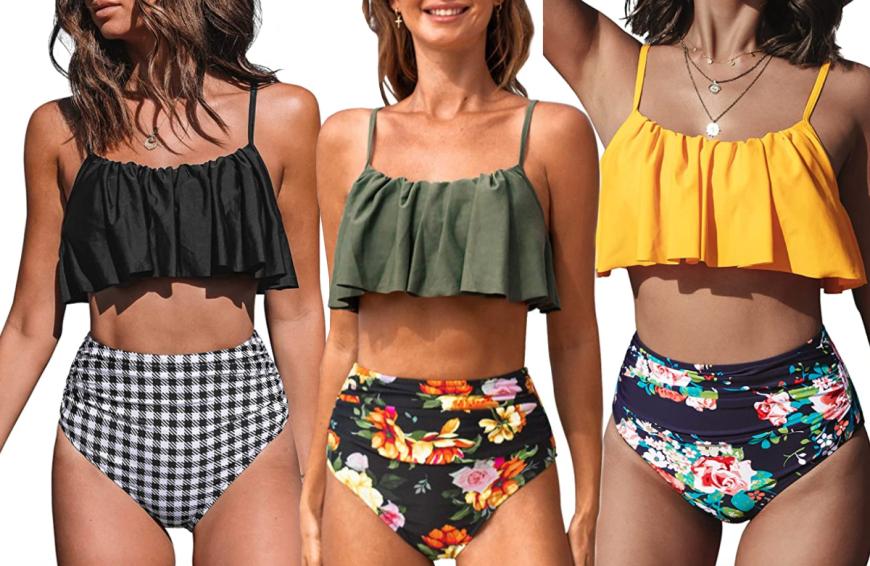 Dieser Bikini kaschiert sämtliche Problemzonen. 