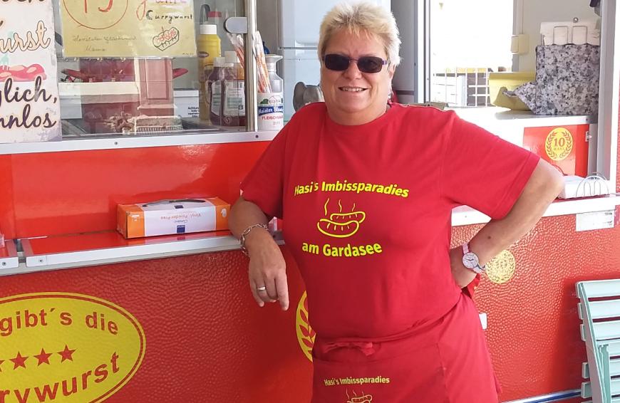 Anke Leithäuser ist immer noch glücklich am italienischen Gardasee. Zurück nach Deutschland will sie