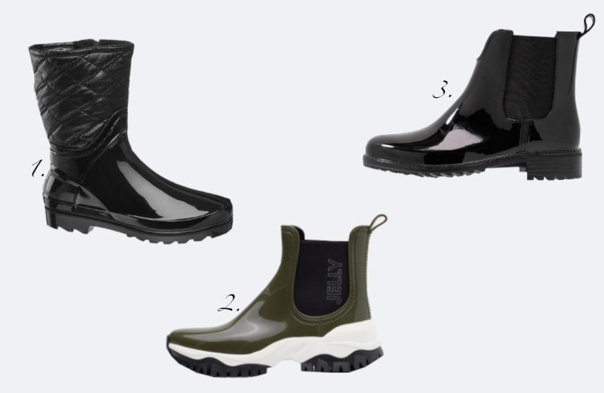 Was darf ebenfalls nicht beim perfekten Regen-Outfit fehlen? Richtig, ein Paar Gummistiefel! Wir haben stylische Modelle entdeckt, die rein optisch an klassische Chelsea Boots oder gar Sneaker erinnern. Hier kannst du unsere Favoriten shoppen:
1. Deichmann