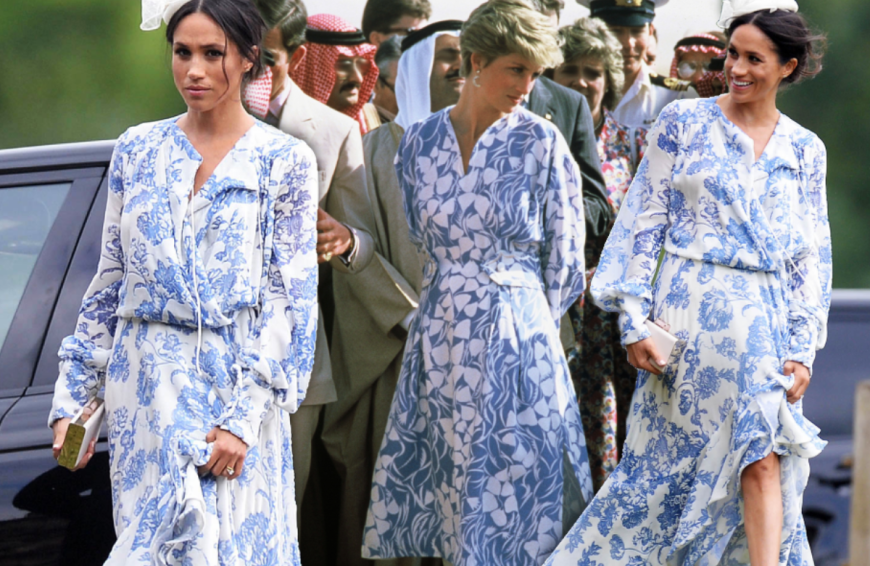 Die Outfits der Frau von Prinz Harry sehen den ikonischen Looks von Prinzessin Diana verdächtig ähnlich.