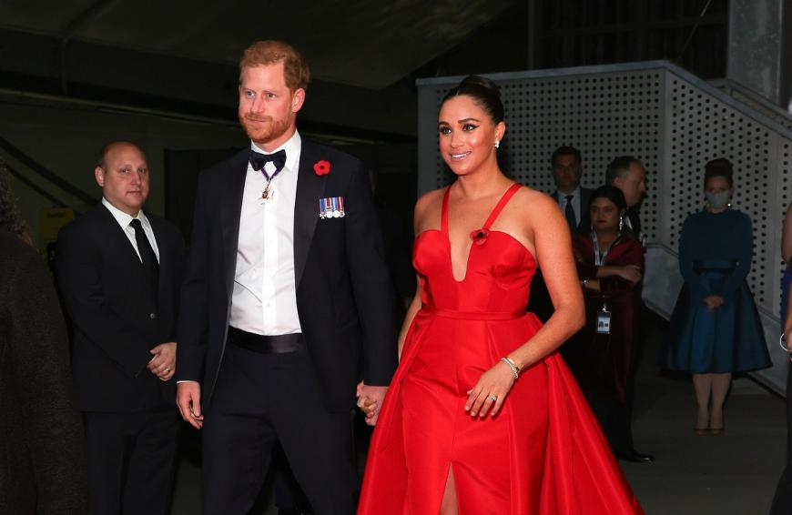 Die 40-Jährige war mit Prinz Harry auf einer Gala in New York.