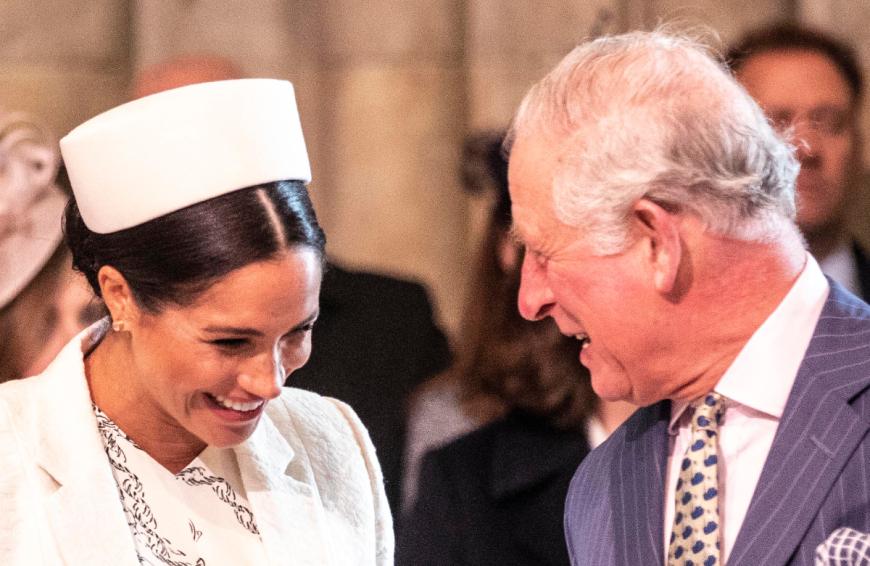 Während das Verhältnis von Harry und seinem Vater als extrem schwierig gilt, ist über das von Meghan zu ihrem Schwiegervater nicht viel bekannt.