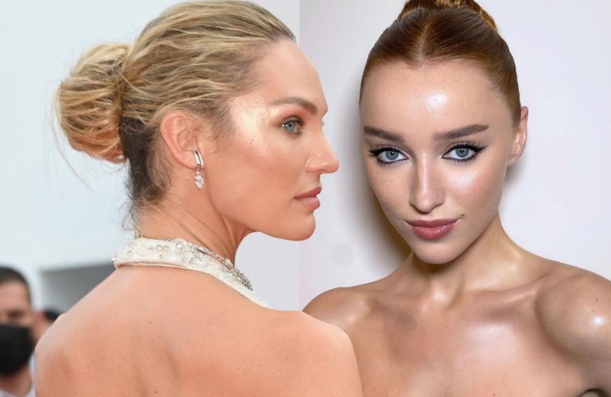 Stars wie Candice Swanepoel und Phoebe Dynevor vollenden ihr Make-up mit einem Highlighter. Ruckzuck verwandelt sich ein müder, fahler Teint in einen ultimativen Glow. Klar, dass wir die Geheimwaffe der Stars auch direkt in unser weihnachtliches Make-up integrieren.