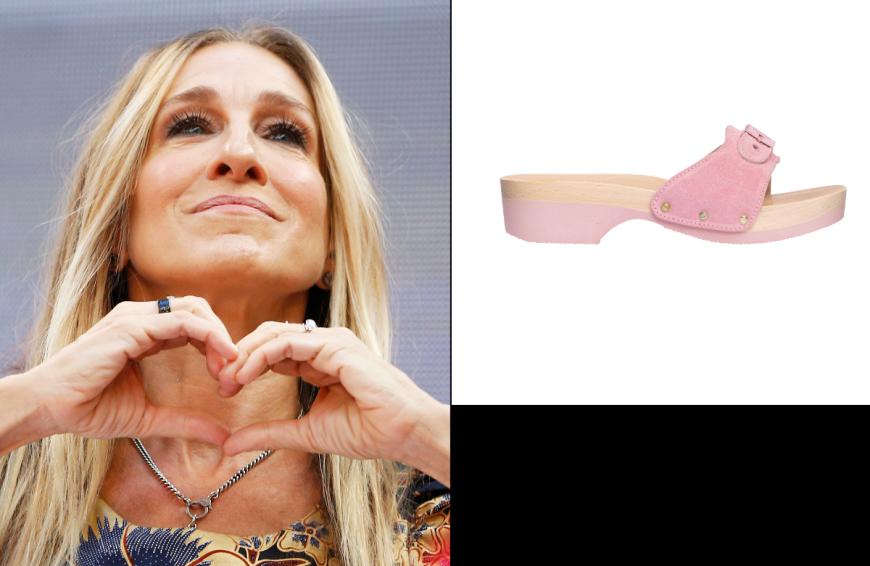 Mit diesen Clogs von Scholl iconic wurde Sarah Jessica Parker am Set von "And Just Like That" gespotted. 
