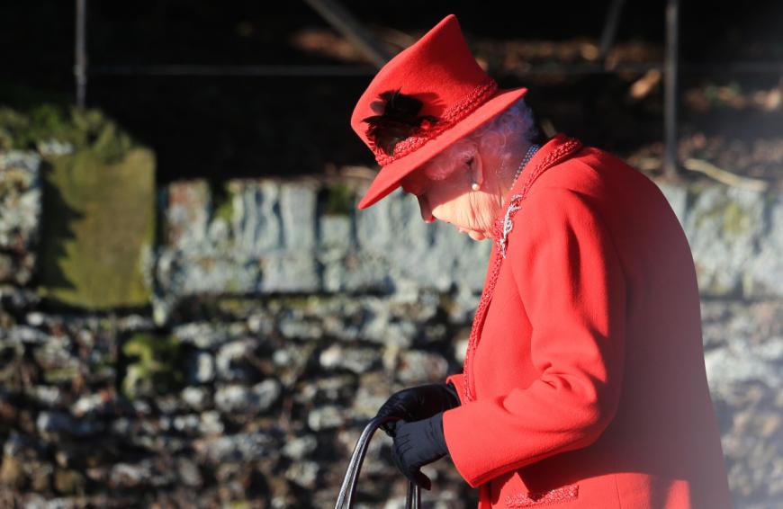 Zum Fest konnte sie nicht, wie geplant, nach Sandringham reisen und nur wenig Besuch empfangen.