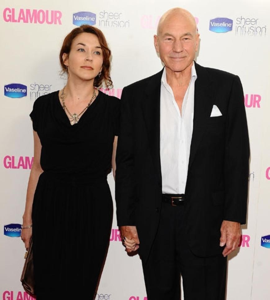 Sir Patrick Stewart kam in Begleitung