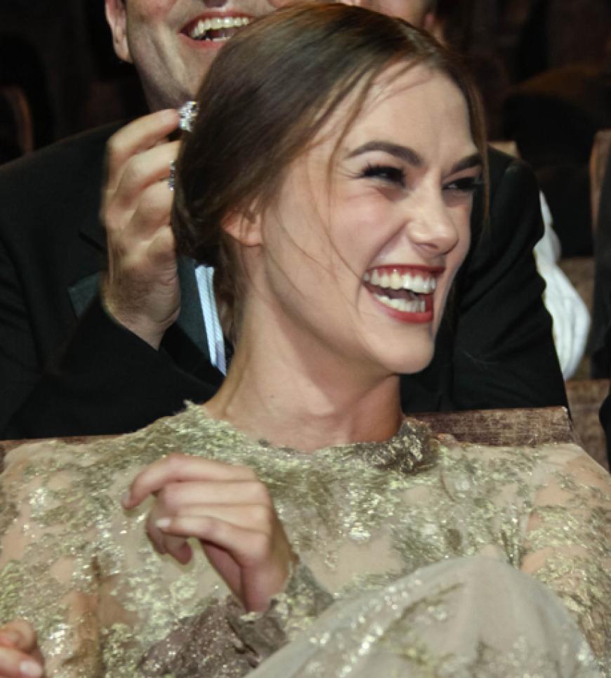 Hatte Spaß bei der Filmvorführung: Keira Knightley