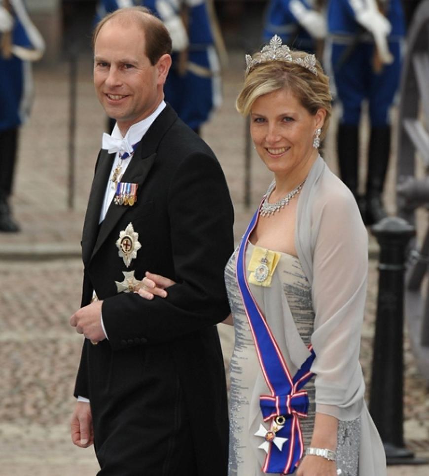 Aus England kamen Prinz Edward und seine Ehefrau Sophie