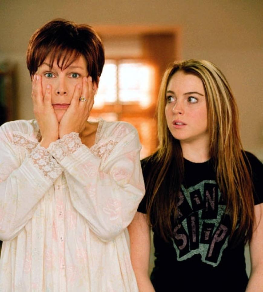 2003 ist Lohan an der Seite von Jamie Lee Curtis im Film