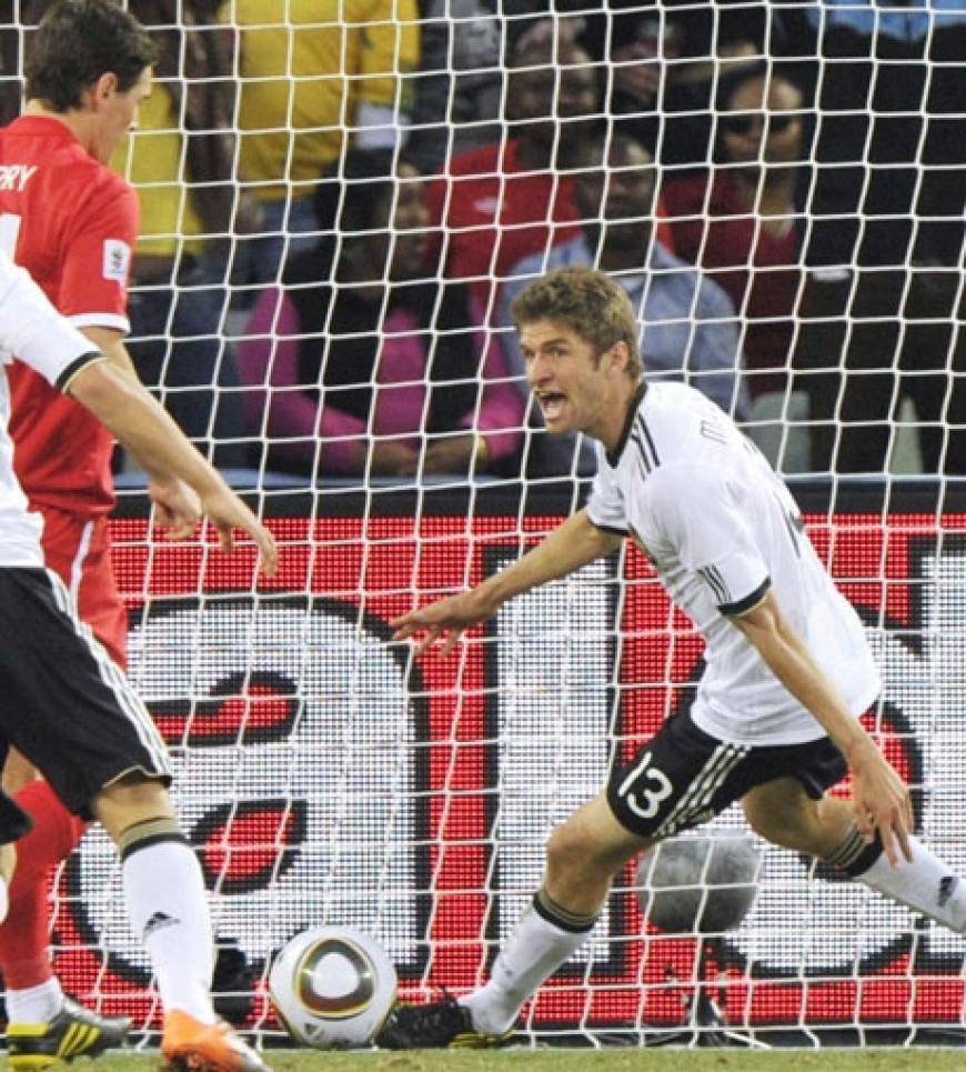 Man of the Match: Thomas Müller glänzte im Achtelfinale einmal mehr gegen den ewigen Rivalen England: Mit zwei Toren belohnte er das deutsche Team
