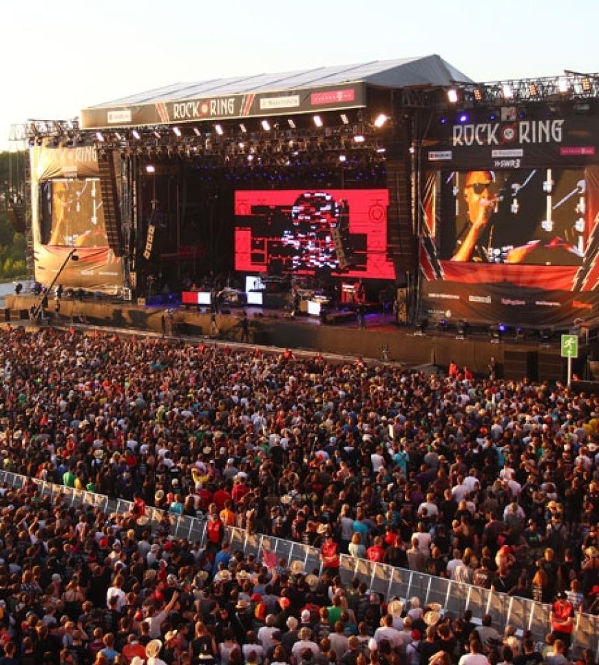Deutschlands Festivals sind zwar etwas kleiner, aber beim Line-Up stehen sie ihren britischen Pendants in nichts nach. Hier ein Bild vom
