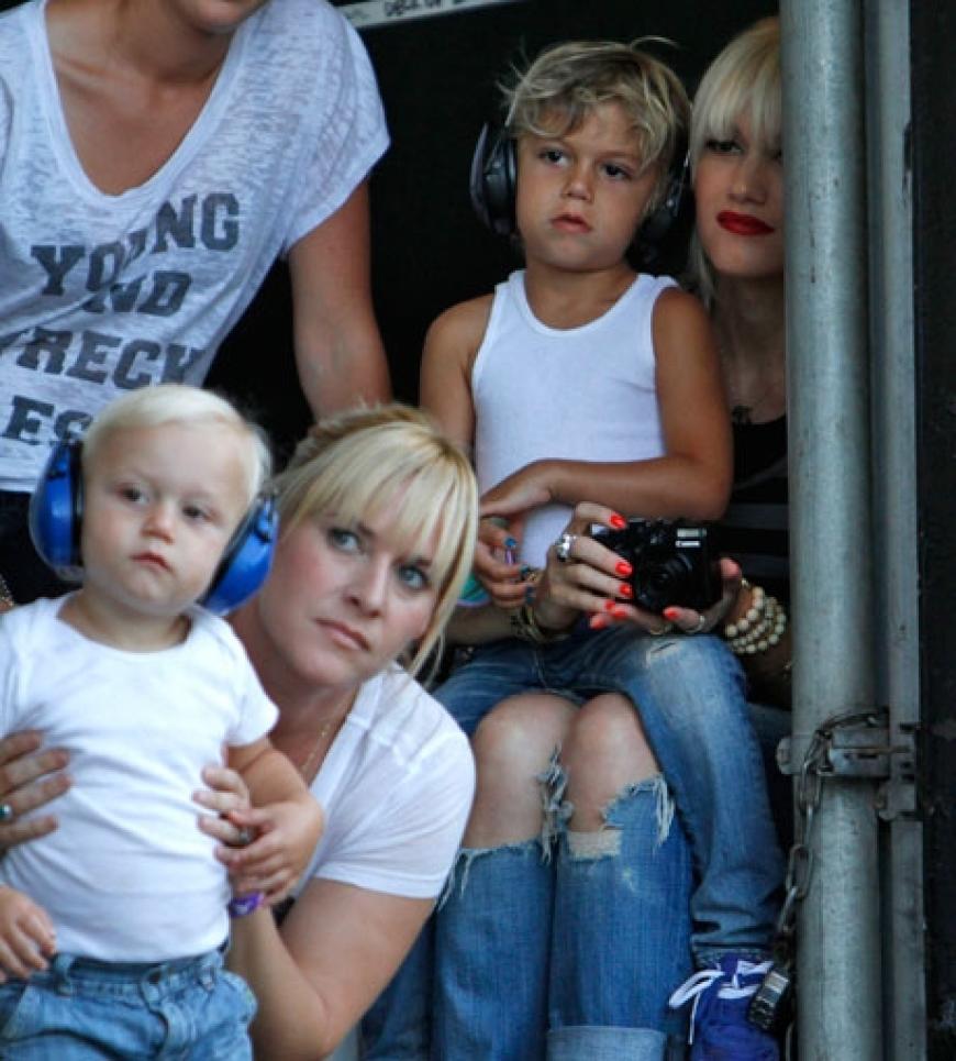 Chicago Festival: Gwen Stefani verfolgt gemeinsam mit ihren Kindern Kingston und Zuma den Auftritt ihres Mannes Gavin Rossdale