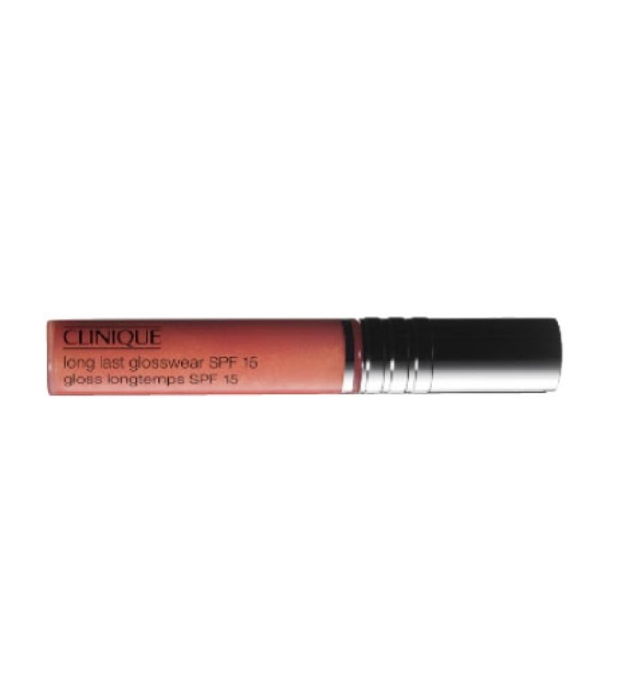 Nichts passt besser zum Sommer als ultraglänzende Lippen in Erdbeerrot. Long Last Glosswear SPF 15 - Nr. 13 von Clinique, ca. 18 Euro