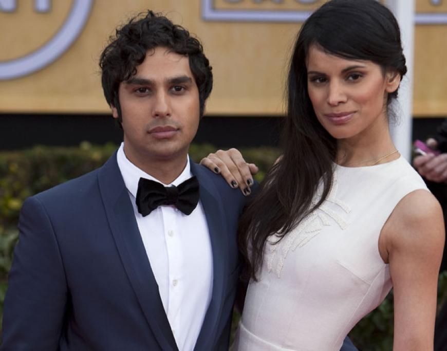 Im März 2012 gab Kunal Nayyar seiner Freundin das Ja-Wort. Sie ist eine echte Miss - Miss Indien!