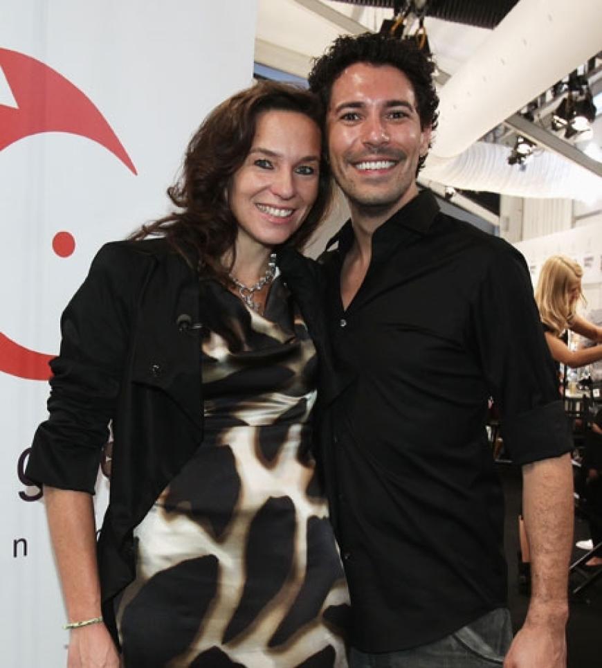Make-up-Artist Boris Entrup war begeistert von der Show und gratulierte Anja Gockel backstage
