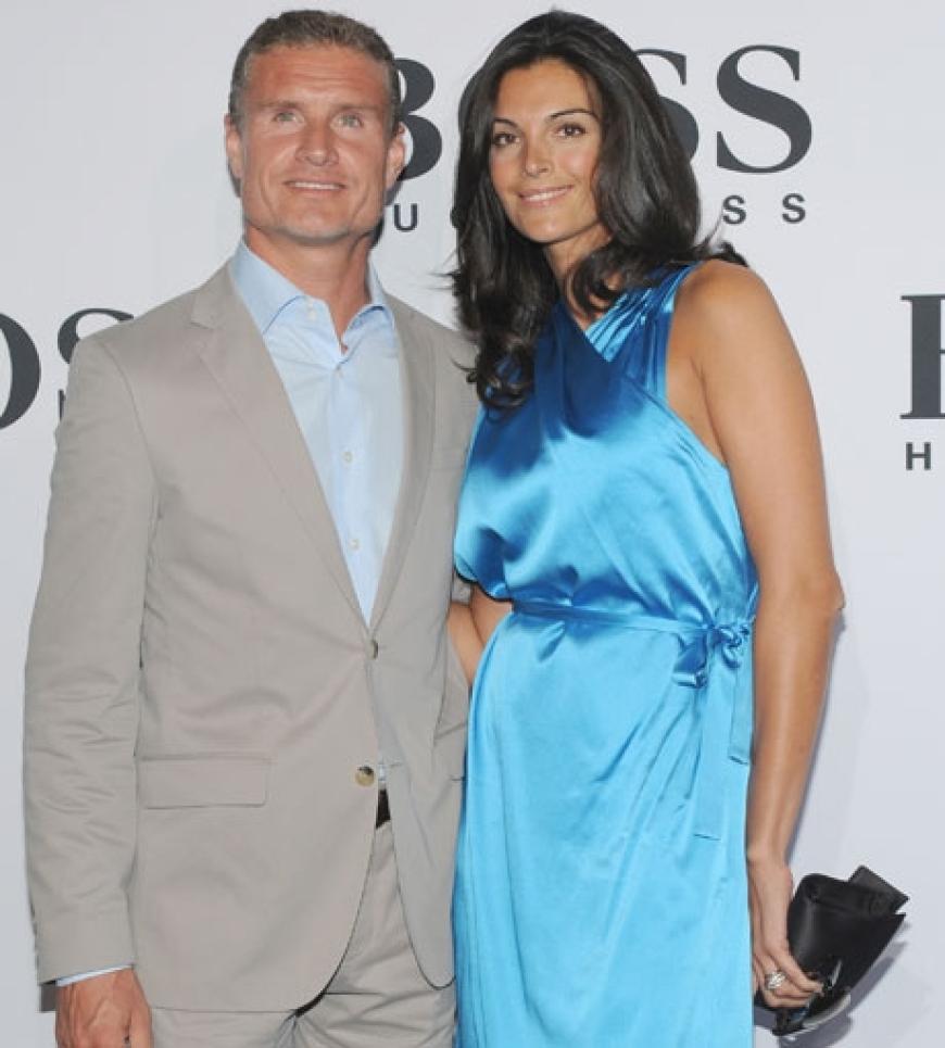 Ex-Formel-1-Star David Coulthard brachte seine bezaubernde Freundin Karen Minier mit nach Berlin