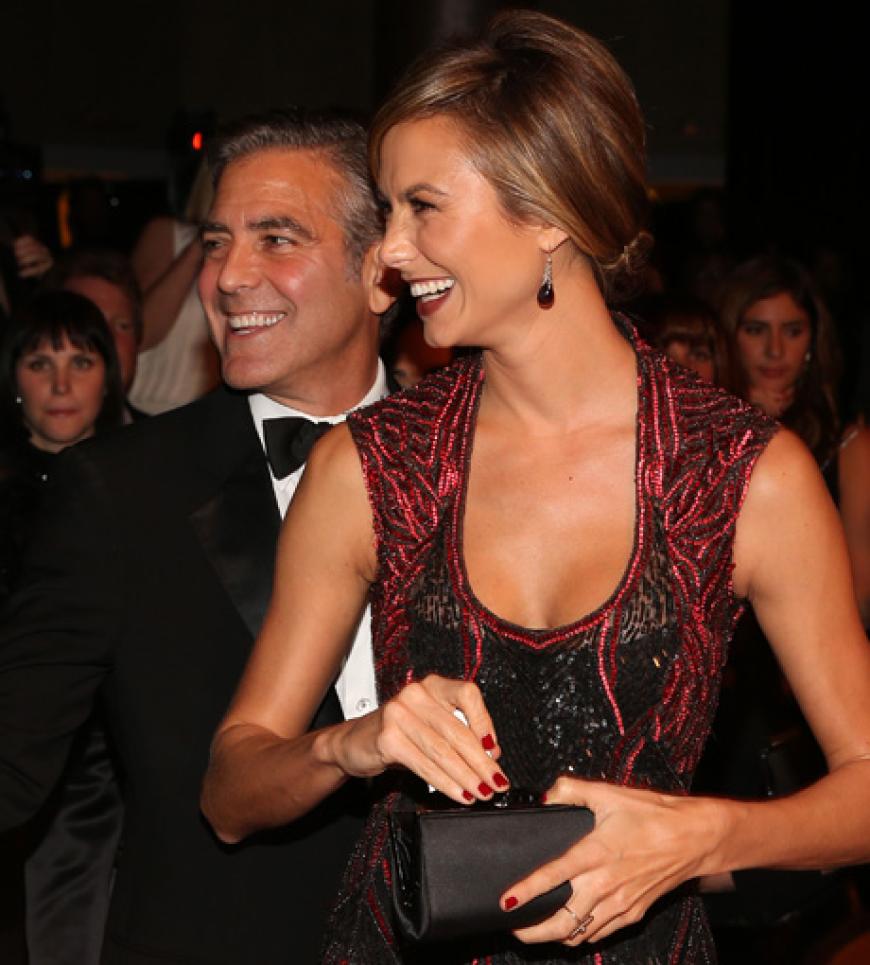 Trennung? Von wegen! George Clooney und Stacy Keibler strahlten über beide Ohren