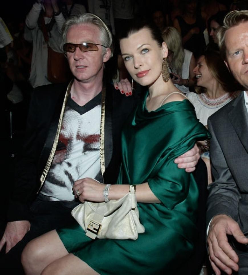 Und saß bei der Show des Labels Schumacher in der ersten Reihe