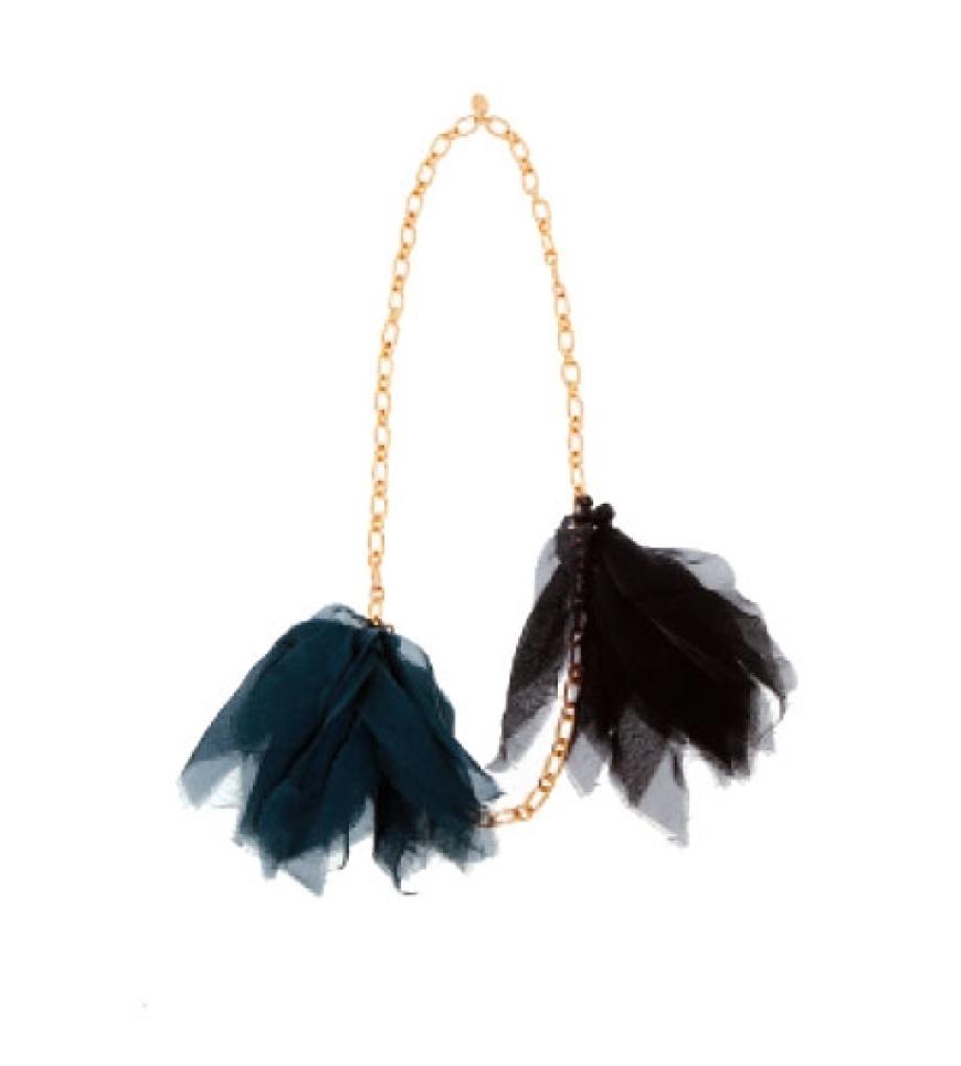 Goldkette mit Chiffon- Anhängern von LAutre Chose, ca. 90 Euro