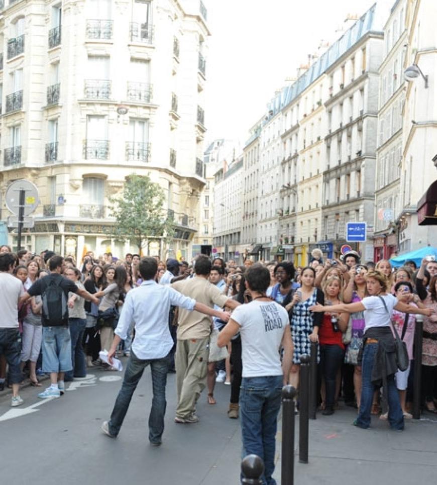 Hysterie in Paris: Als ihre Idole vergangene Woche für die vierte