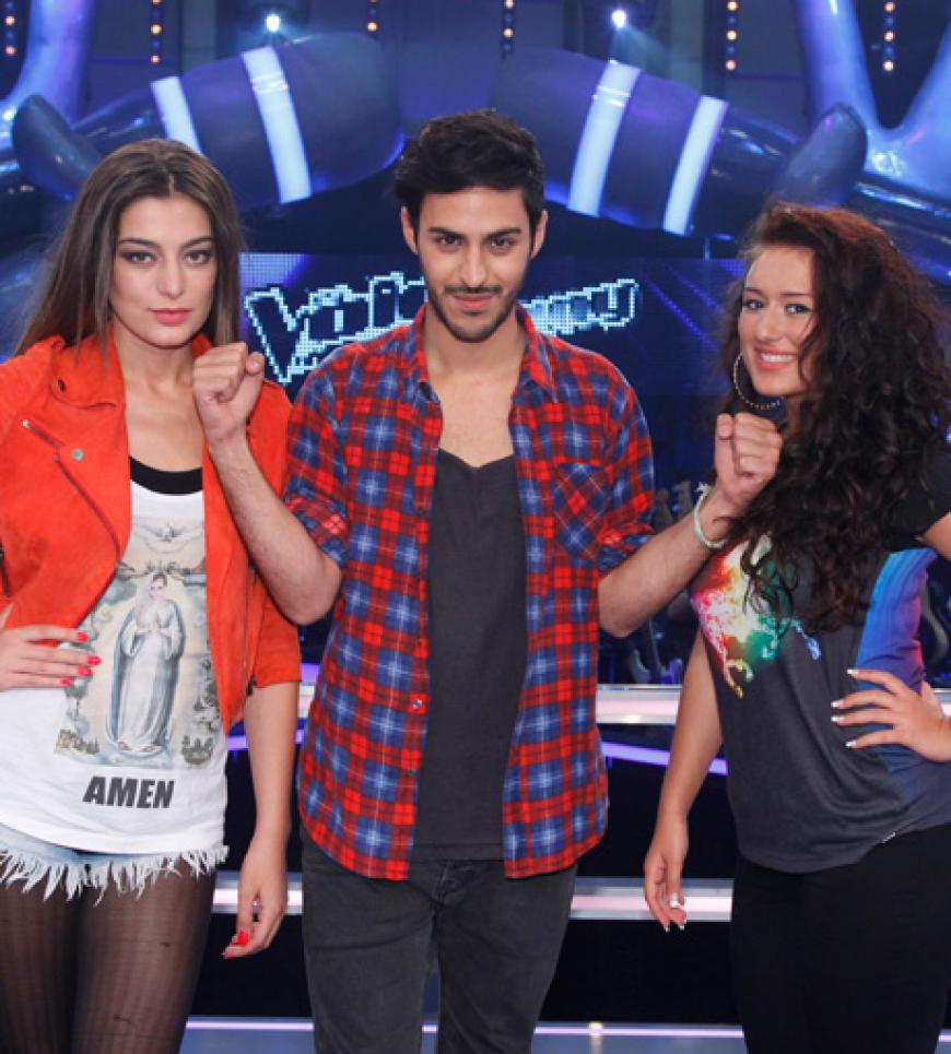 Zum Abschluss tritt noch ein Trio an: Mari, Iveta und Omid