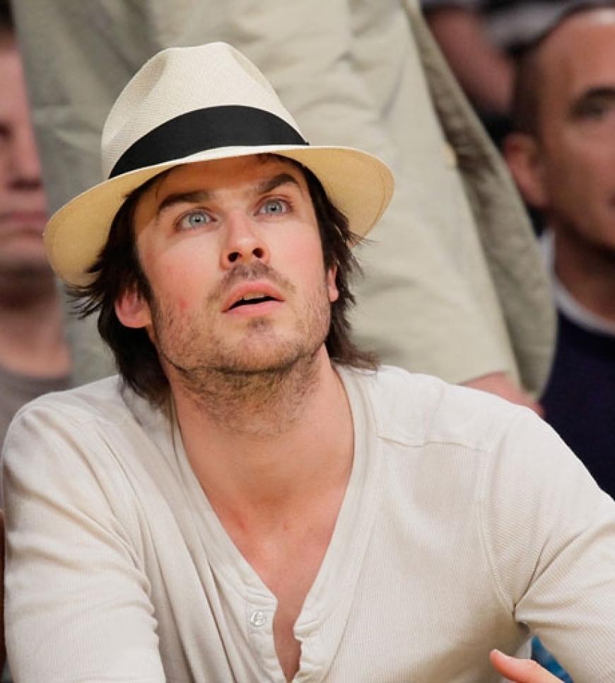 Ernste Miene: Frauenschwarm Ian Somerhalder ist sehr konzentriert