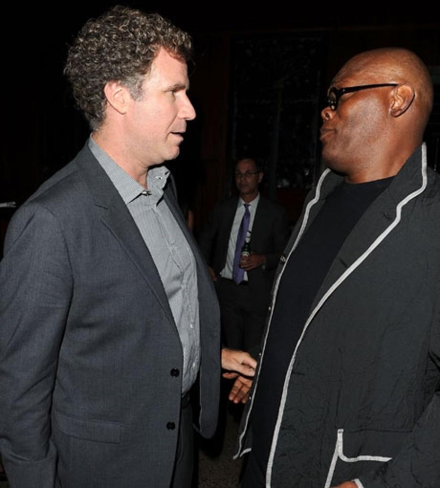 Zwei die sich verstehen: Will Ferrell im Gespräch mit Samuel L. Jackson