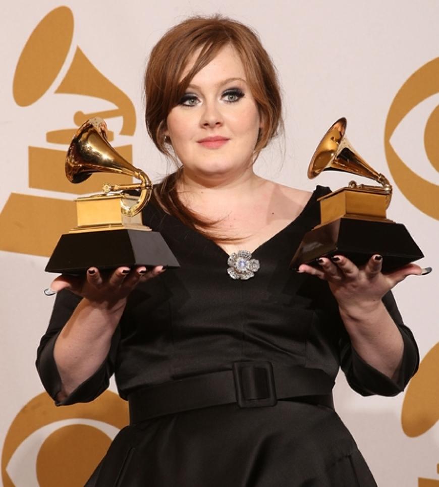 Die britische Sängerin Adele, die in der Kategorie