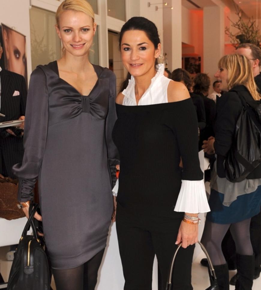Topmodel Franziska Knuppe und die deutsche Schauspielerin Mariella Gräfin von Faber-Castell