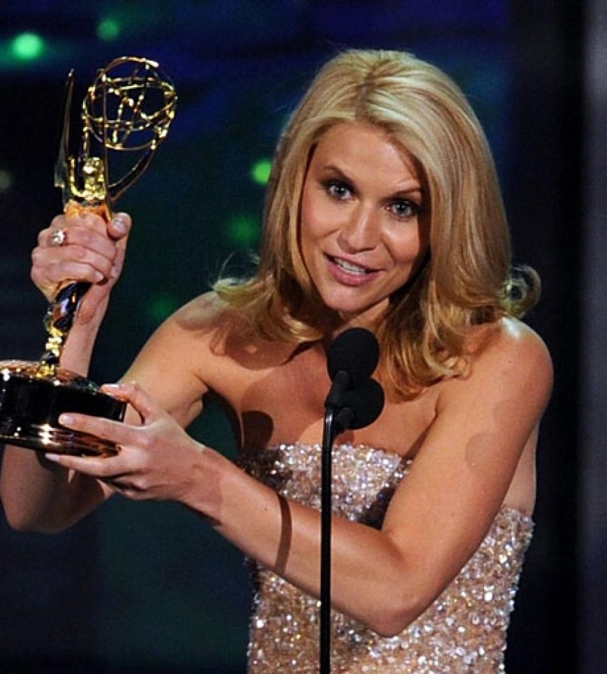 Claire Danes bedankt sich für den Preis