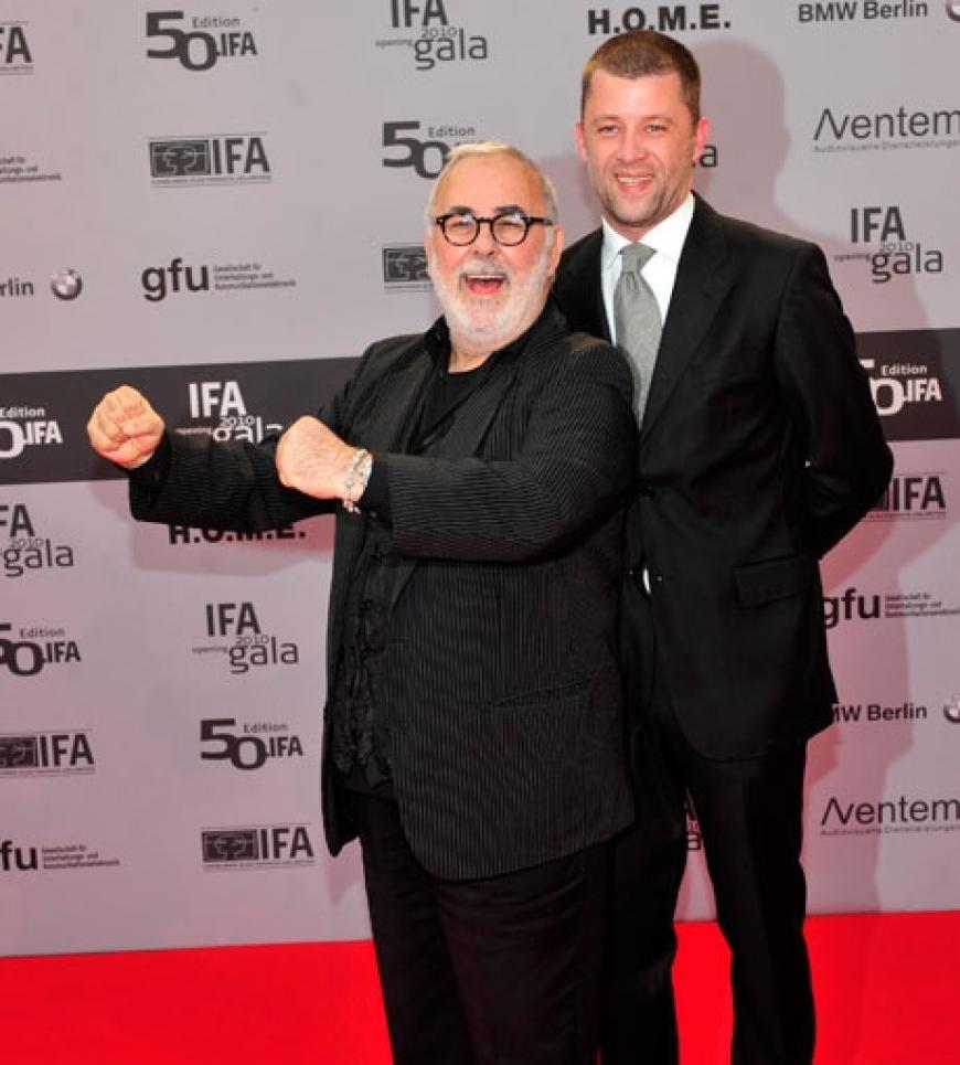 Heimspiel: Udo Walz brachte seinen Ehemann Carsten Thamm mit zur IFA-Eröffnung in Berlin