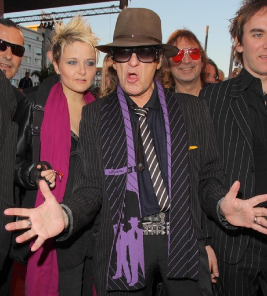 Panikrocker Udo Lindenberg kam mit Anhang