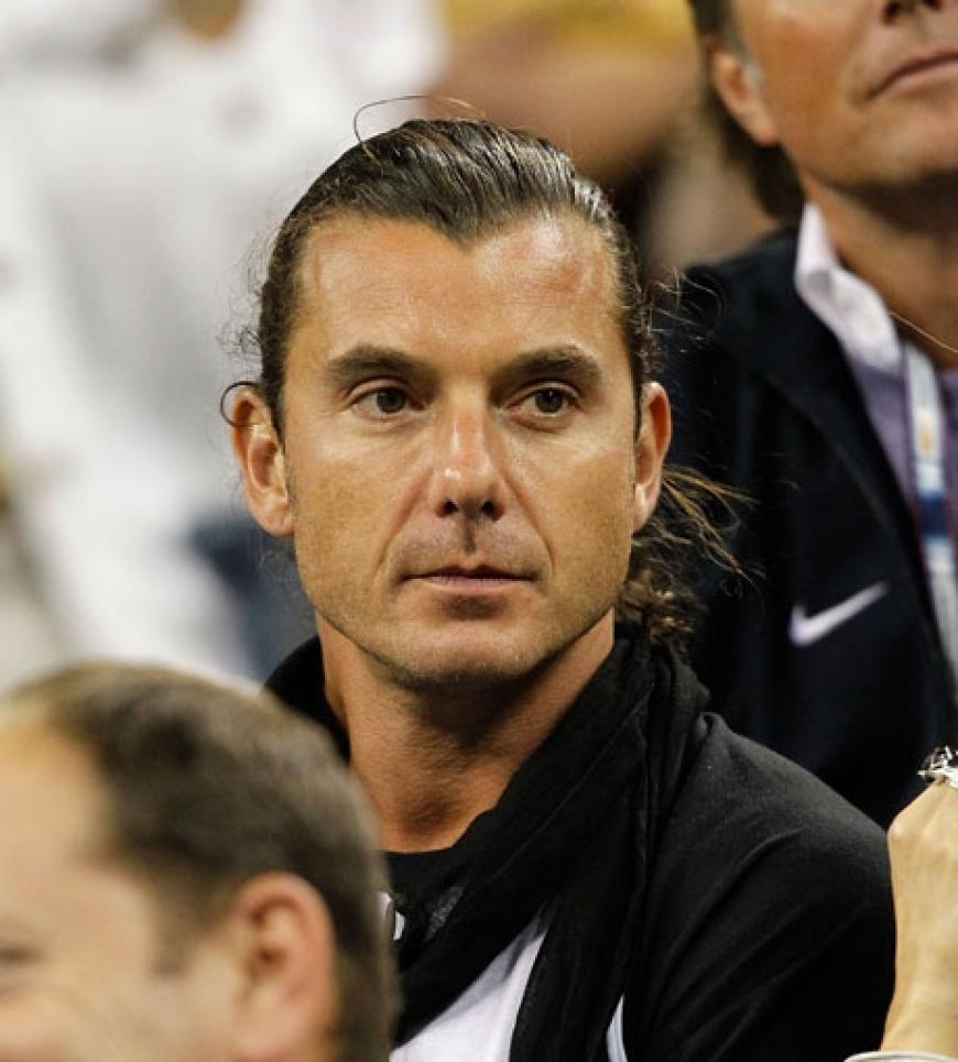 Gemeinsam mit Ehemann Gavin Rossdale sah sie sich das Topspiel zwischen Roger Federer (Schweiz) gegen Jürgen Mälzer (Österreich) an