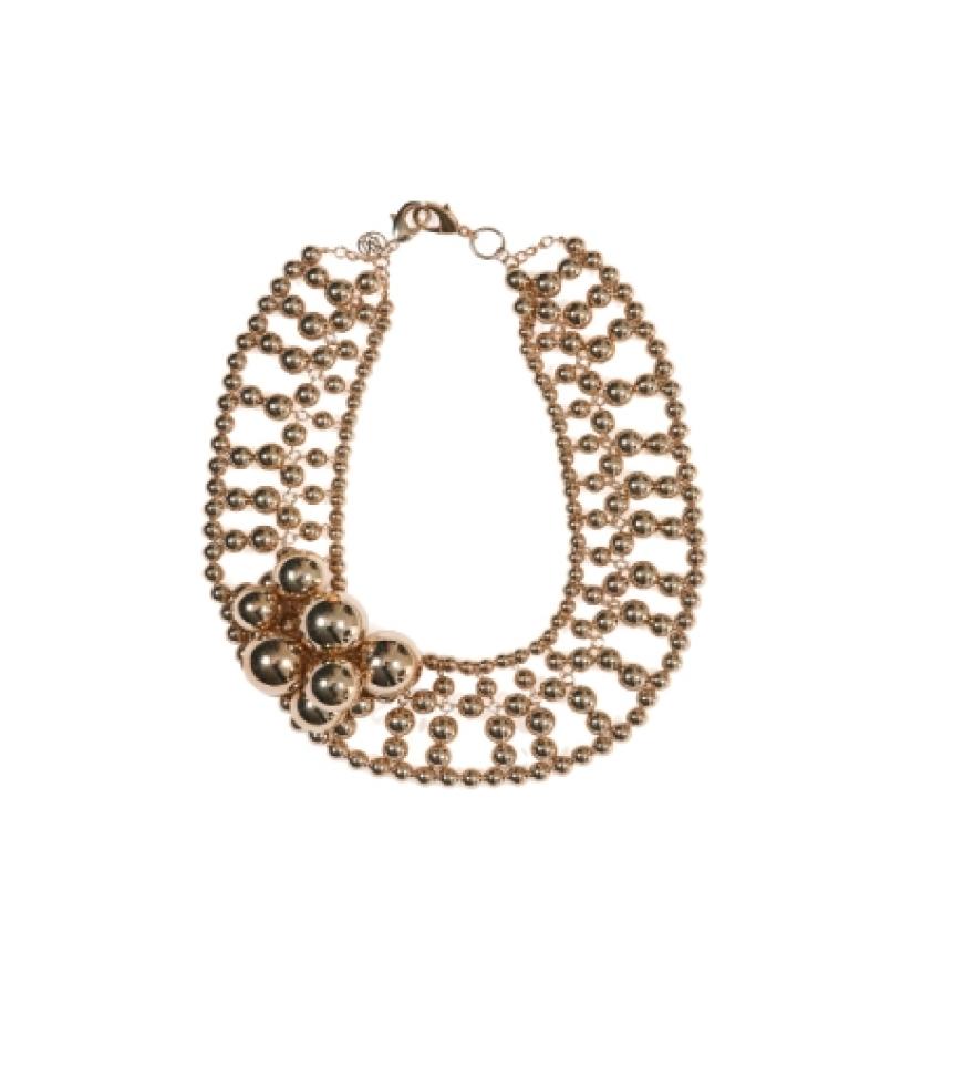 Glitzer: Kette aus Kugelelementen von Mango, ca. 70 Euro