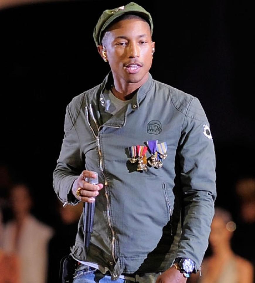 Musikalisch wurde das Mode-Event von Pharrell Williams unterstützt