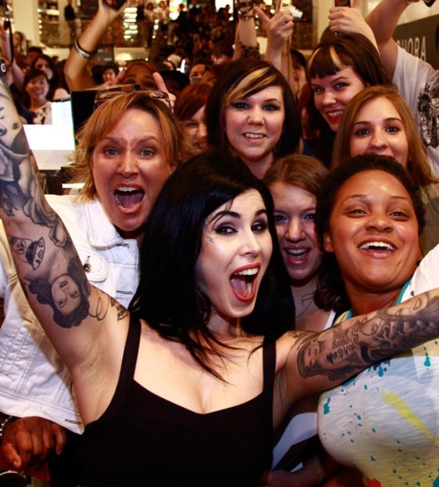 Kat von D hatte auch einen Termin bei der