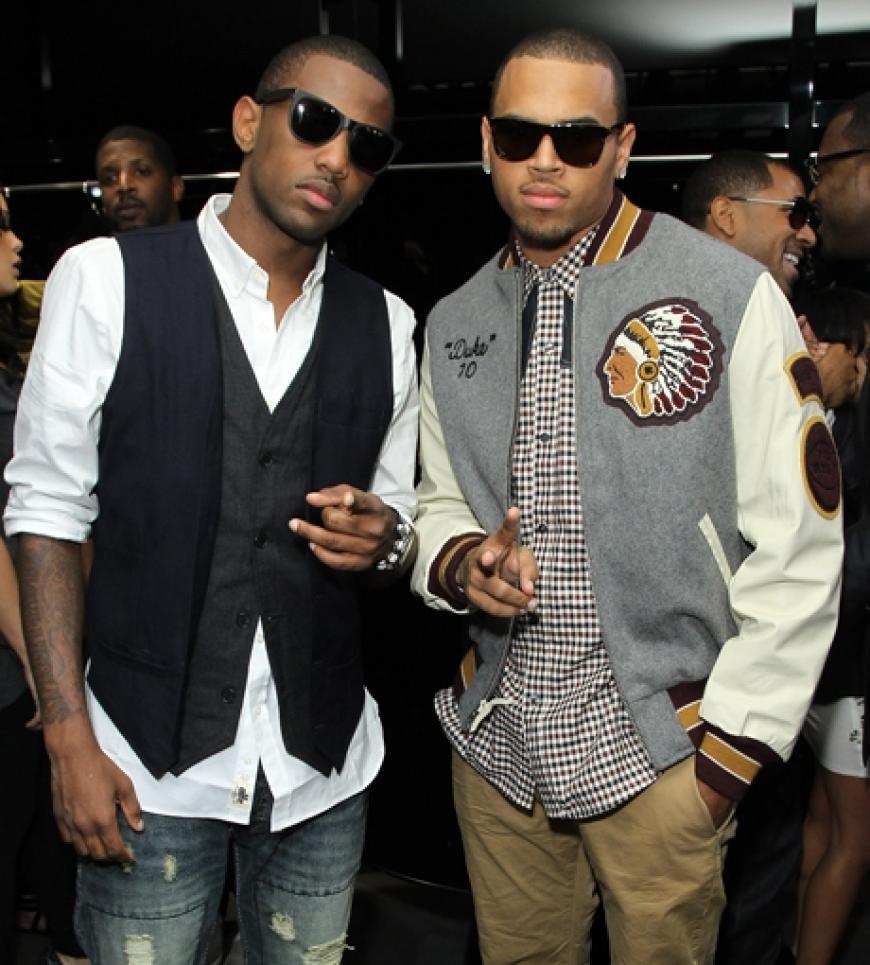 Chris Brown feierte mit seinem Kumpel Fabolous bei D&G