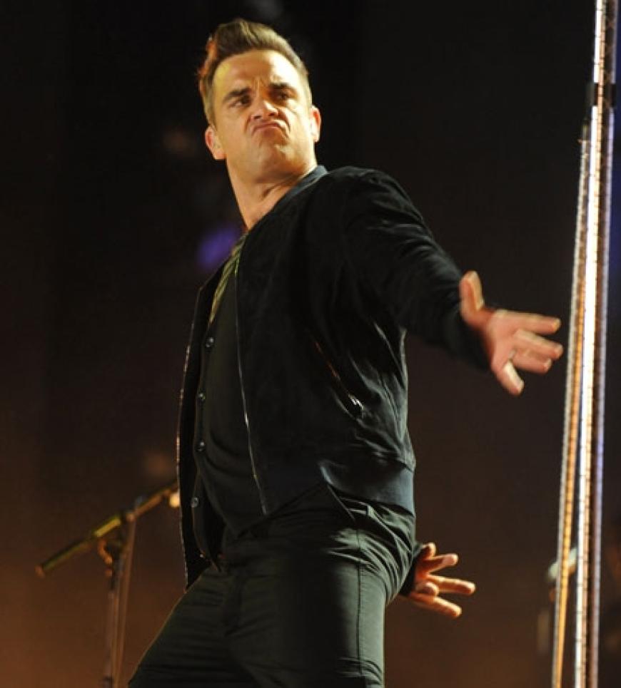Robbie performte insgesamt fünf Songs vor dem jubelnden Publikum.