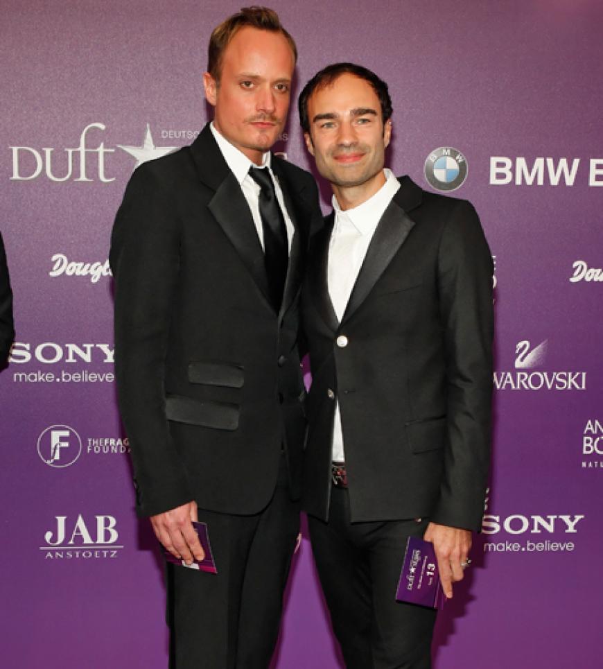 Auch das Designer-Duo Klaus Unrath und Ivan Strano zeigte sich in Berlin