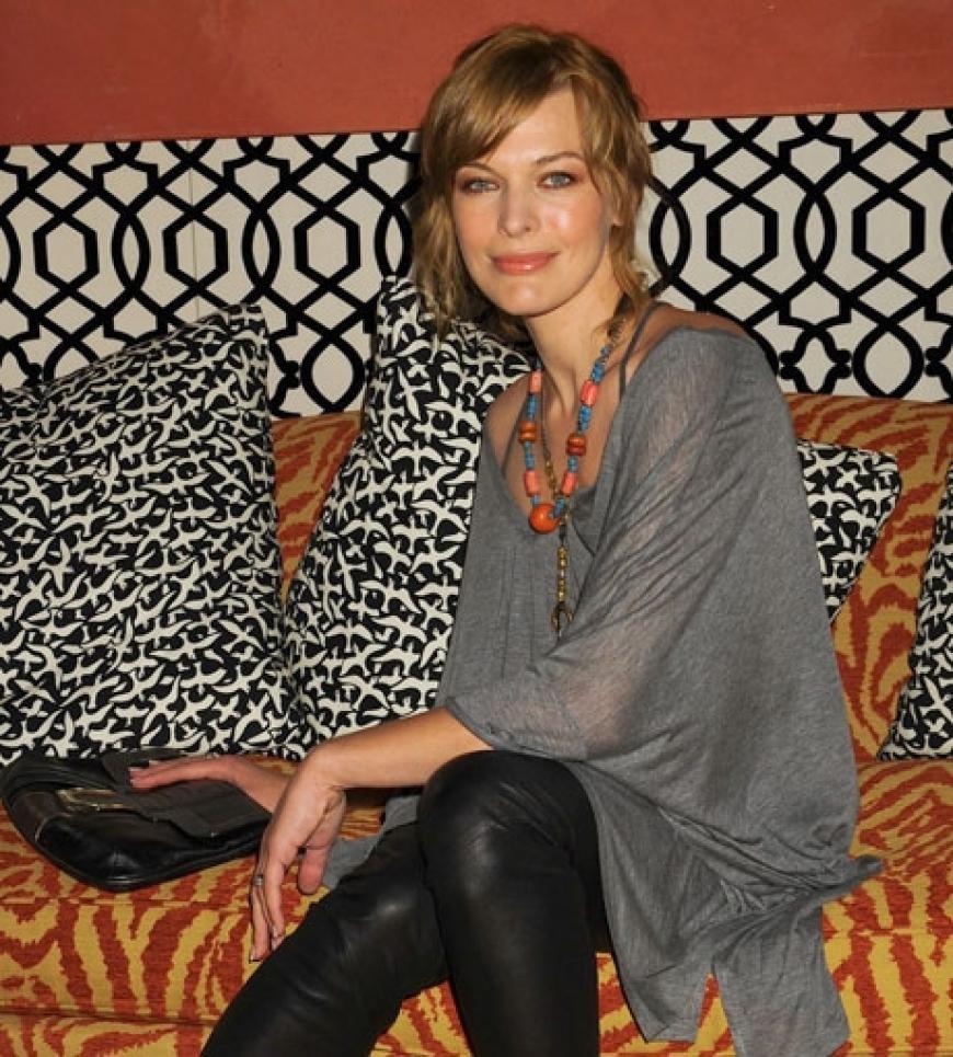 Darf natürlich nicht fehlen: Milla Jovovich bei einer Veranstaltung am Rande der Fashion Week