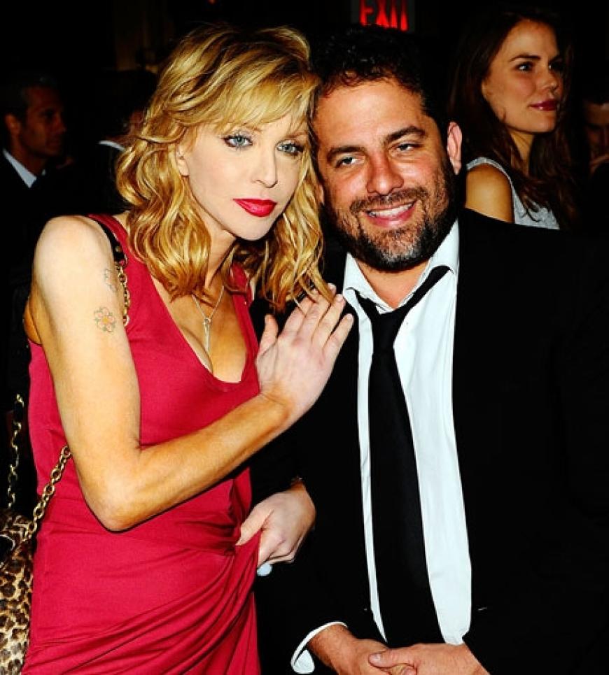 Pretty in Red: Courtney Love mit Brett Ratner