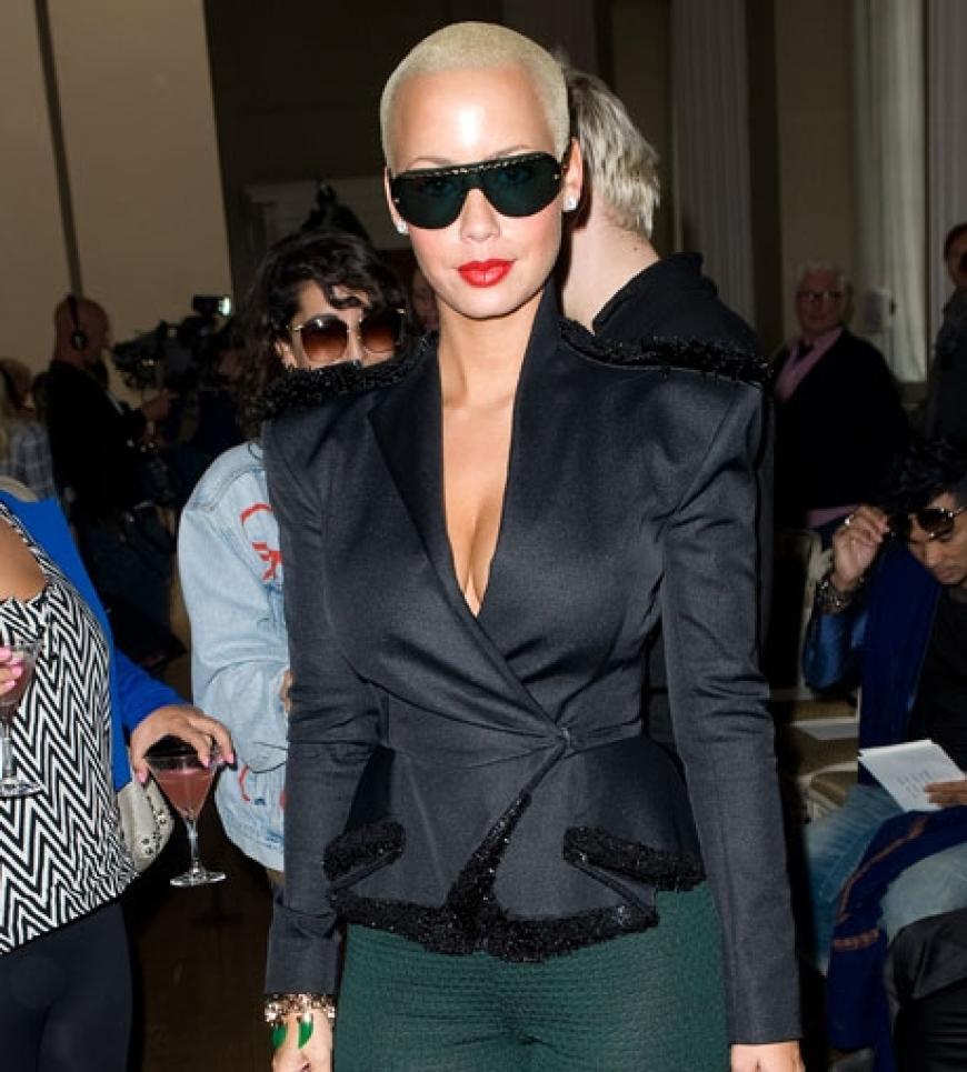 Amber Rose auf dem Weg zu nächsten angesagten Fashion Show
