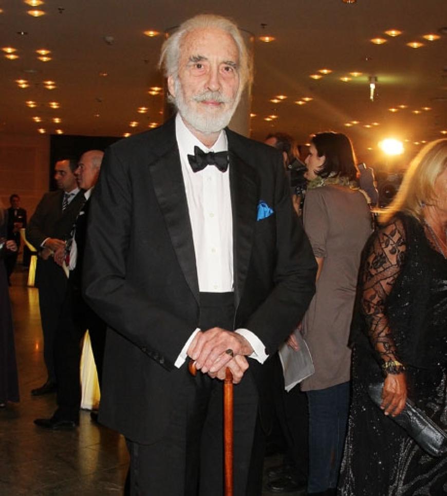 Hollywood zu Gast in Berlin: Film-Bösewicht Sir Christopher Lee kam extra zur DKMS-Gala in die Hauptstadt