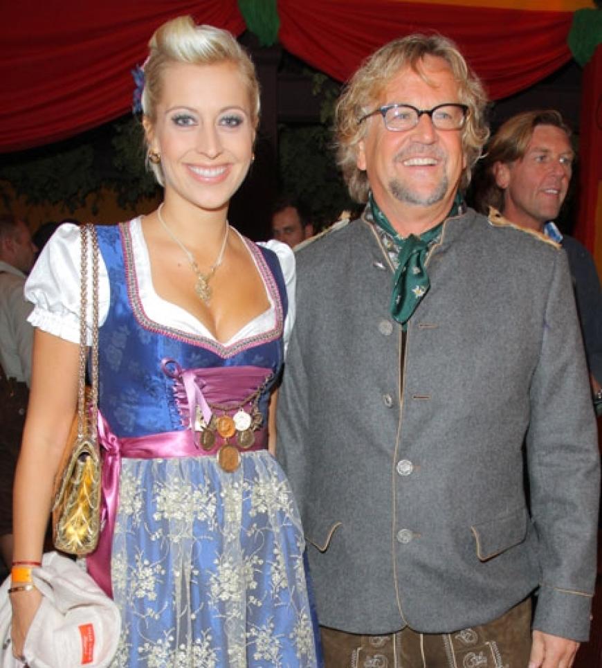 Auch schon Wiesn-erfahren: Verena Kerth mit ihrem Freund Martin Krug