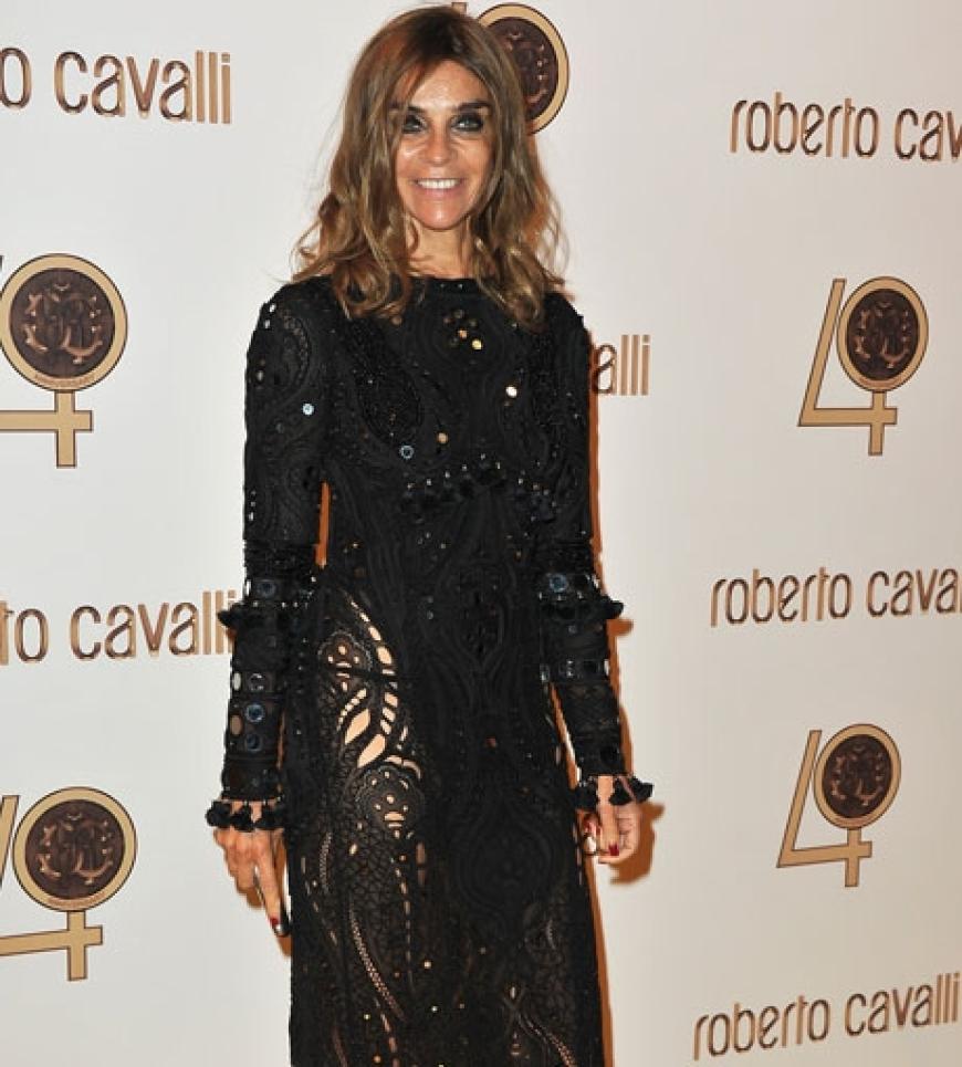 Die Modechefin der französischen Vogue, Carine Roitfeld, durfte auf dieser Party natürlich auch nicht fehlen