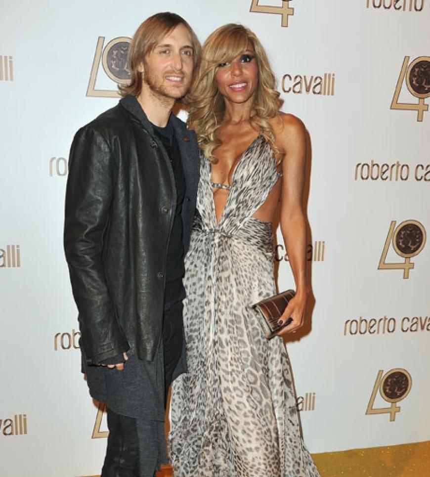 Interessiert sich nicht nur für Musik: Mega-DJ David Guetta mit seiner Frau