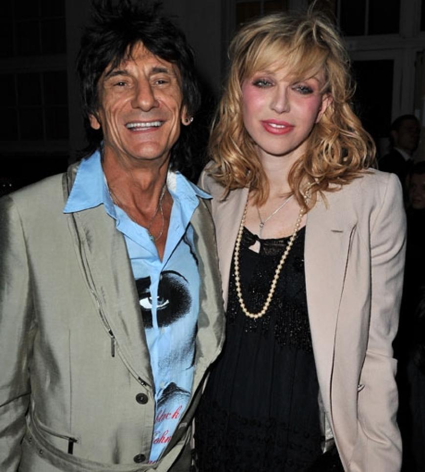 Ron Wood mit Courtney Love