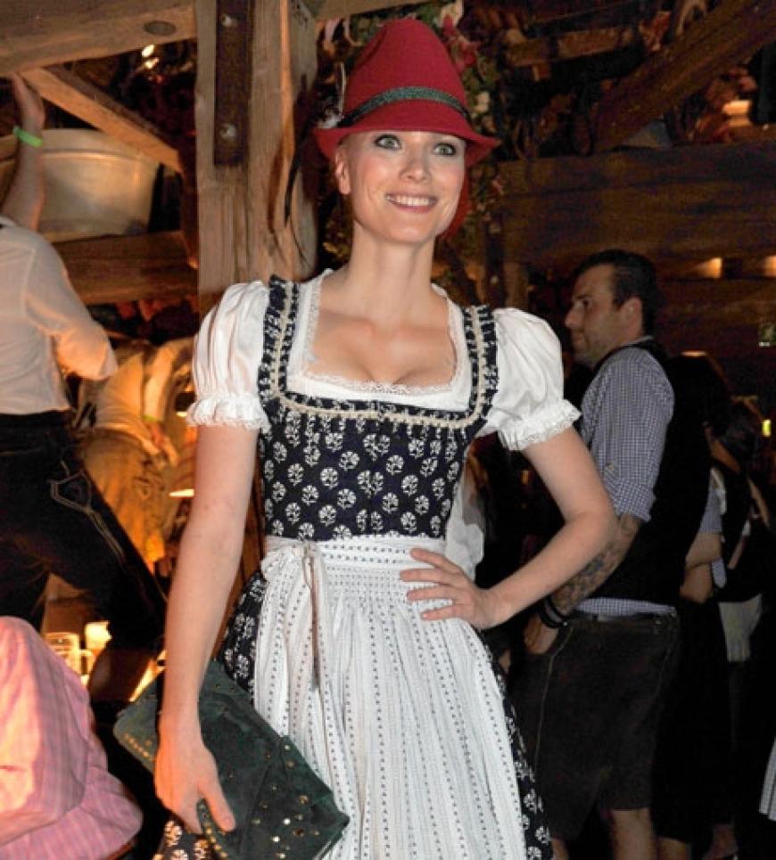 Wow! Franzi Knuppe war sicherlich eines der optischen Highlights auf dem Oktoberfest