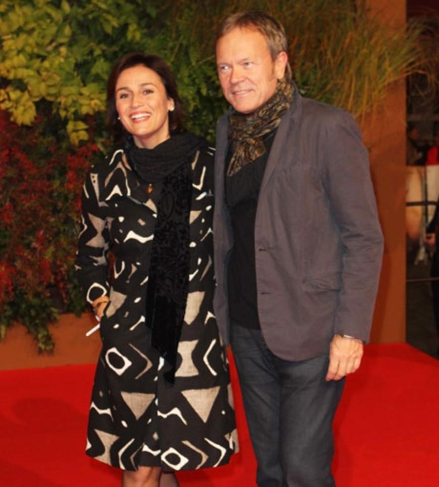 Polit-Talkerin Sandra Maischberger mit Jan Kerhart begeisterte sich für den Film, der übrigens von Michael